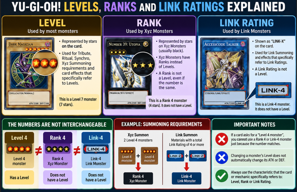 Yu-Gi-Oh! Levels, Ranks and Link Ratings&nbsp;Explained