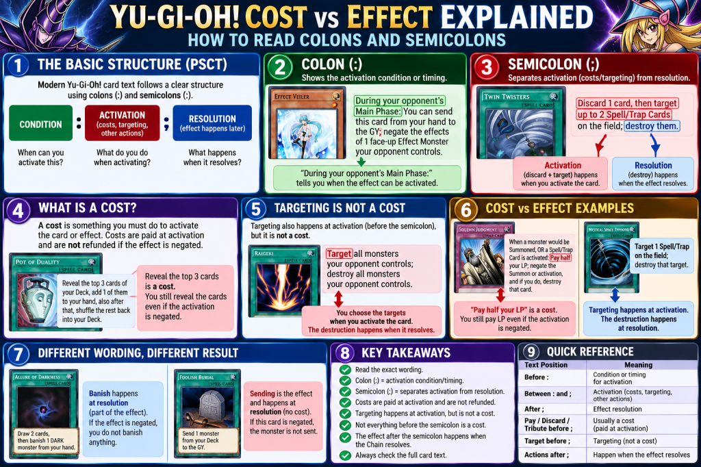 Cost vs Effect in Yu-Gi-Oh! Explained: How to Read Colons and&nbsp;Semicolons
